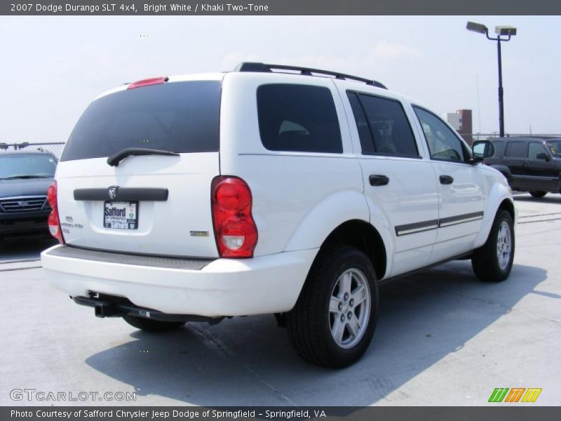 Bright White / Khaki Two-Tone 2007 Dodge Durango SLT 4x4