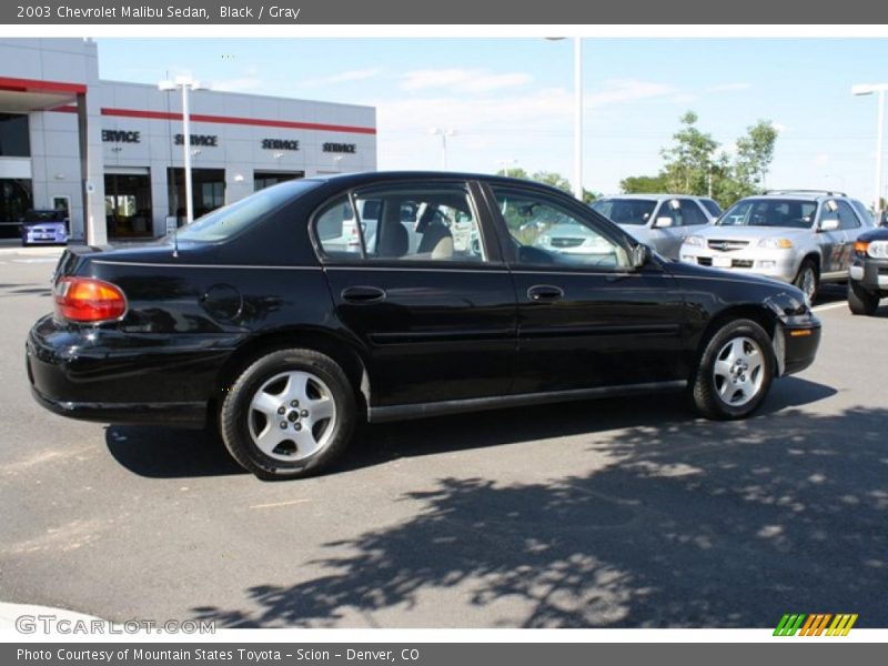 Black / Gray 2003 Chevrolet Malibu Sedan