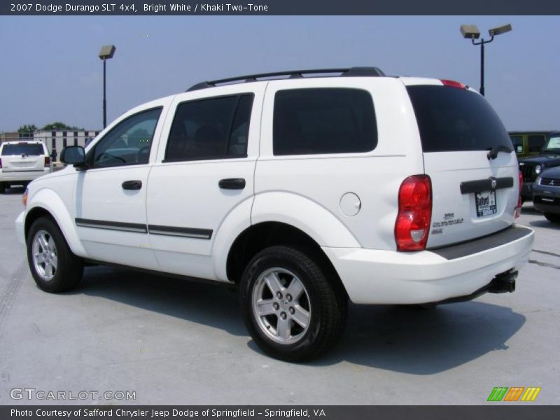 Bright White / Khaki Two-Tone 2007 Dodge Durango SLT 4x4