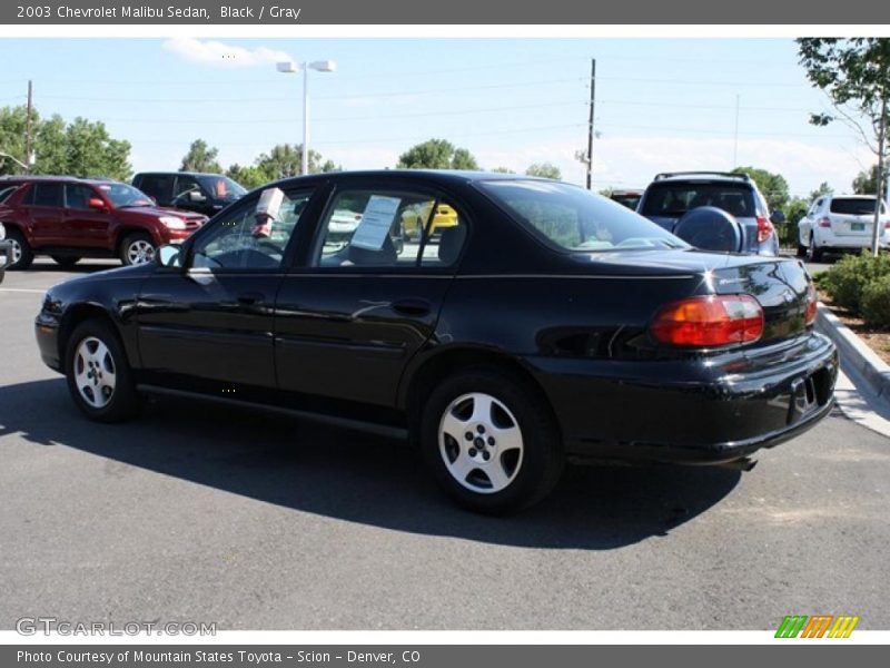 Black / Gray 2003 Chevrolet Malibu Sedan