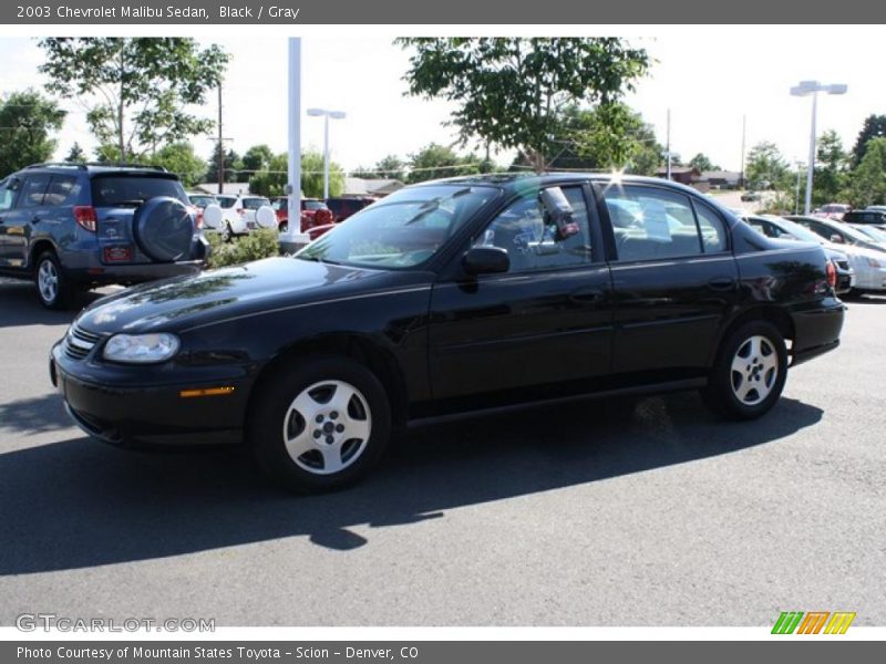 Black / Gray 2003 Chevrolet Malibu Sedan