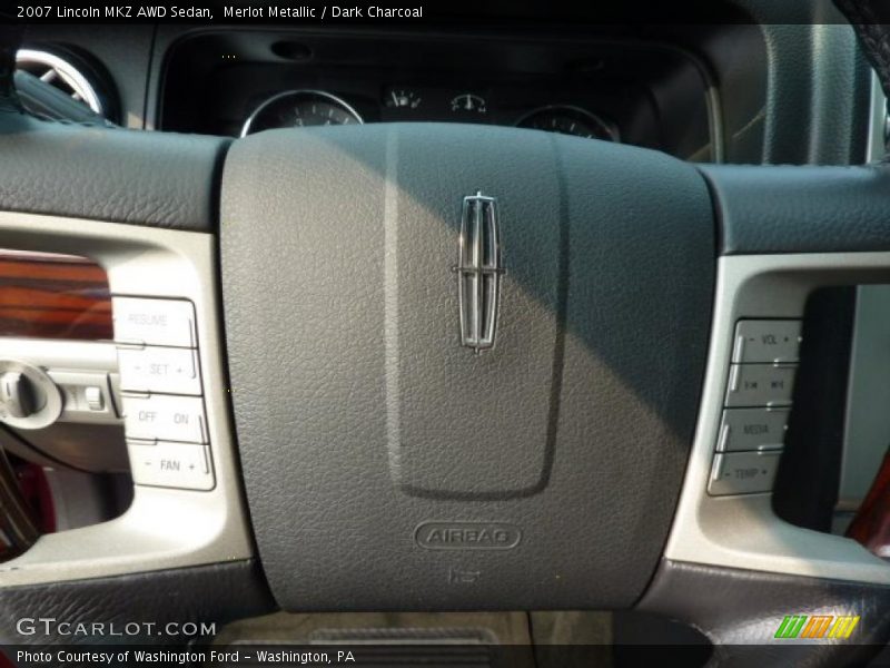 Merlot Metallic / Dark Charcoal 2007 Lincoln MKZ AWD Sedan