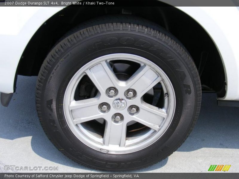 Bright White / Khaki Two-Tone 2007 Dodge Durango SLT 4x4