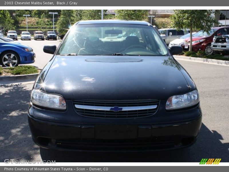 Black / Gray 2003 Chevrolet Malibu Sedan