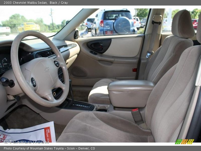 Black / Gray 2003 Chevrolet Malibu Sedan