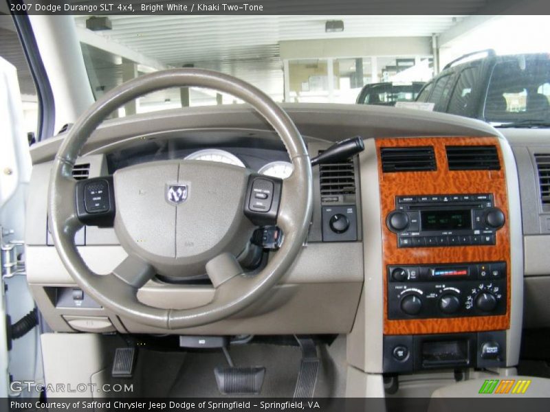 Bright White / Khaki Two-Tone 2007 Dodge Durango SLT 4x4