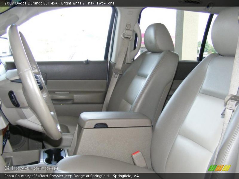 Bright White / Khaki Two-Tone 2007 Dodge Durango SLT 4x4