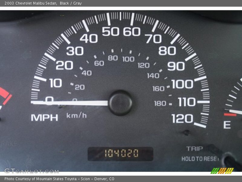 Black / Gray 2003 Chevrolet Malibu Sedan
