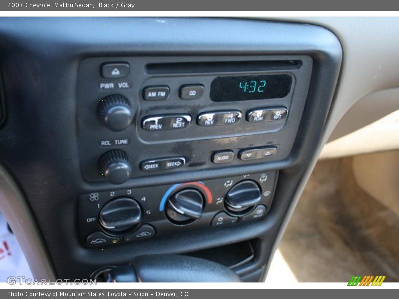 Black / Gray 2003 Chevrolet Malibu Sedan