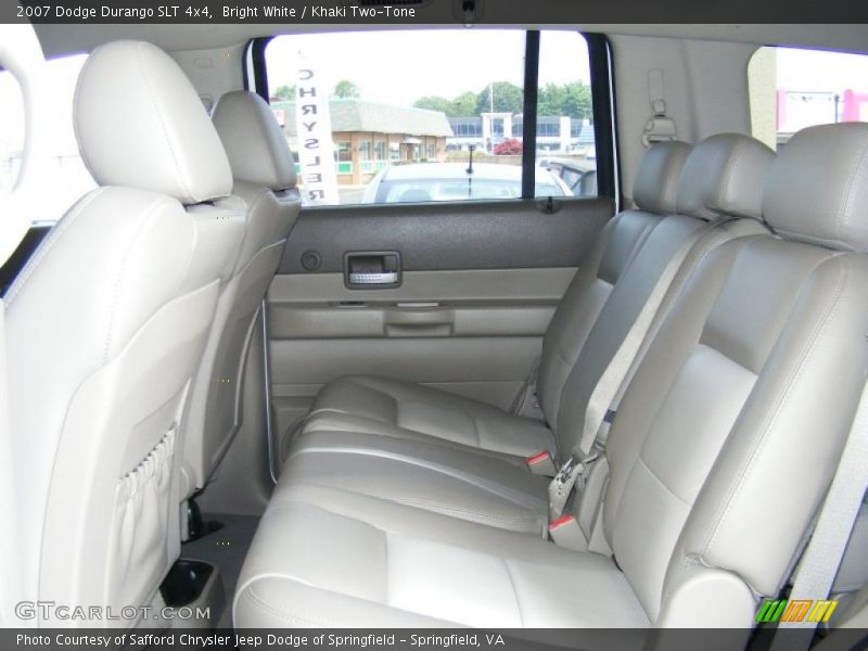 Bright White / Khaki Two-Tone 2007 Dodge Durango SLT 4x4