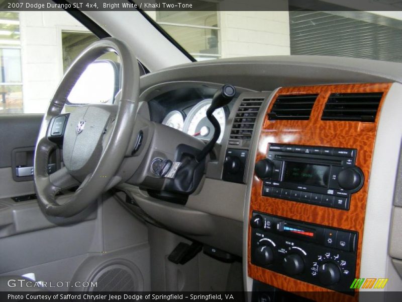 Bright White / Khaki Two-Tone 2007 Dodge Durango SLT 4x4