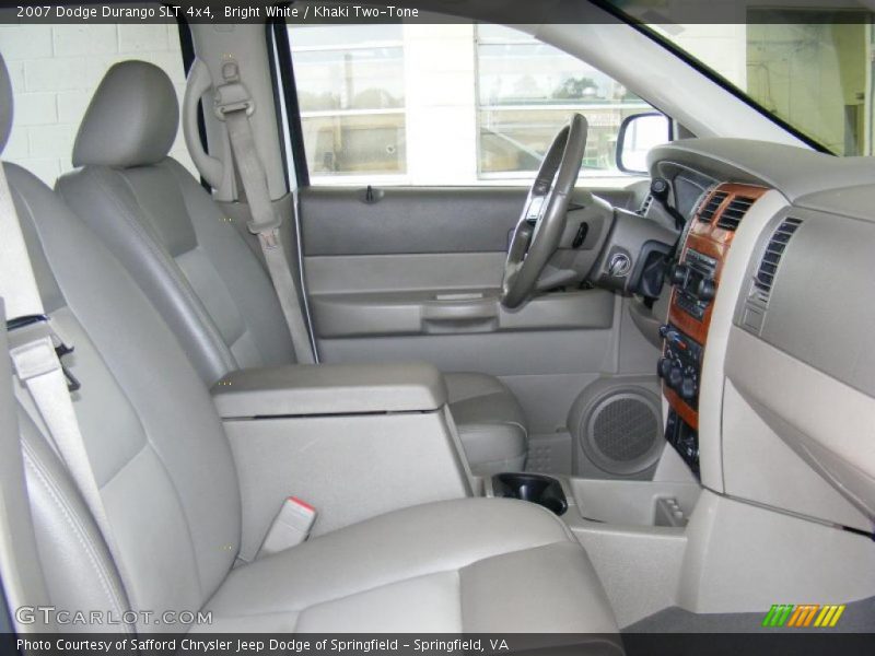 Bright White / Khaki Two-Tone 2007 Dodge Durango SLT 4x4