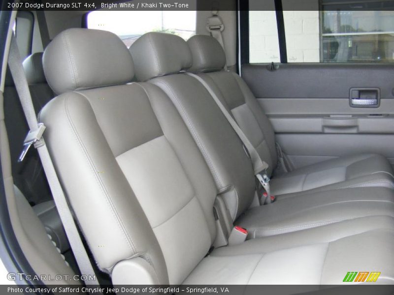 Bright White / Khaki Two-Tone 2007 Dodge Durango SLT 4x4