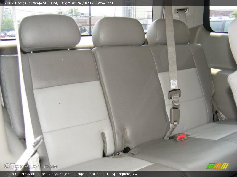 Bright White / Khaki Two-Tone 2007 Dodge Durango SLT 4x4