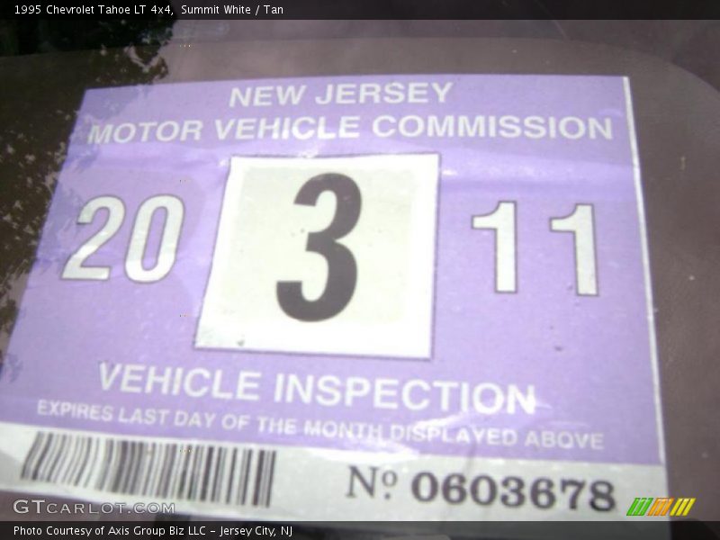 Summit White / Tan 1995 Chevrolet Tahoe LT 4x4