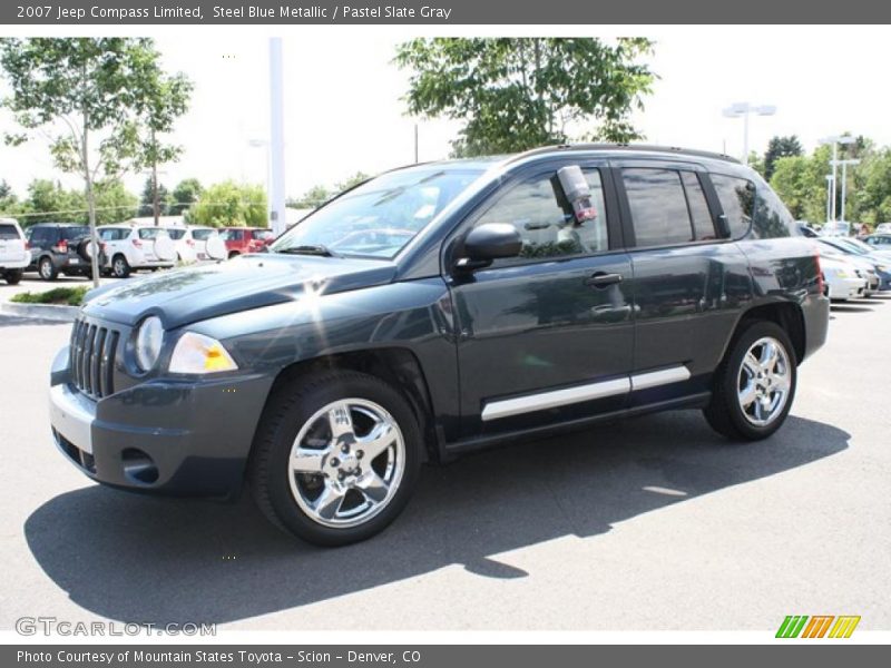 Steel Blue Metallic / Pastel Slate Gray 2007 Jeep Compass Limited