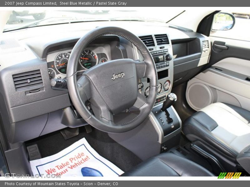 Steel Blue Metallic / Pastel Slate Gray 2007 Jeep Compass Limited