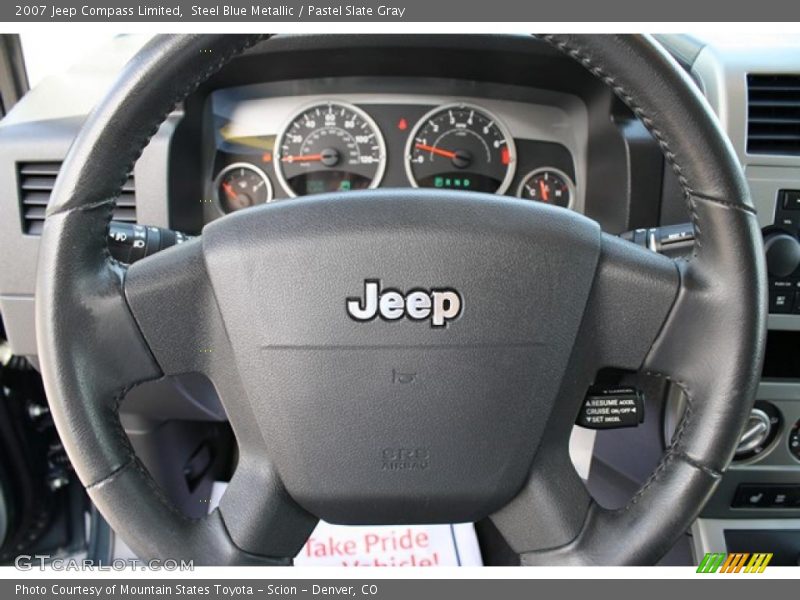 Steel Blue Metallic / Pastel Slate Gray 2007 Jeep Compass Limited