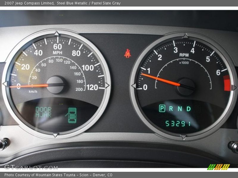 Steel Blue Metallic / Pastel Slate Gray 2007 Jeep Compass Limited