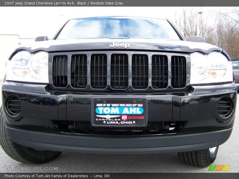 Black / Medium Slate Gray 2007 Jeep Grand Cherokee Laredo 4x4