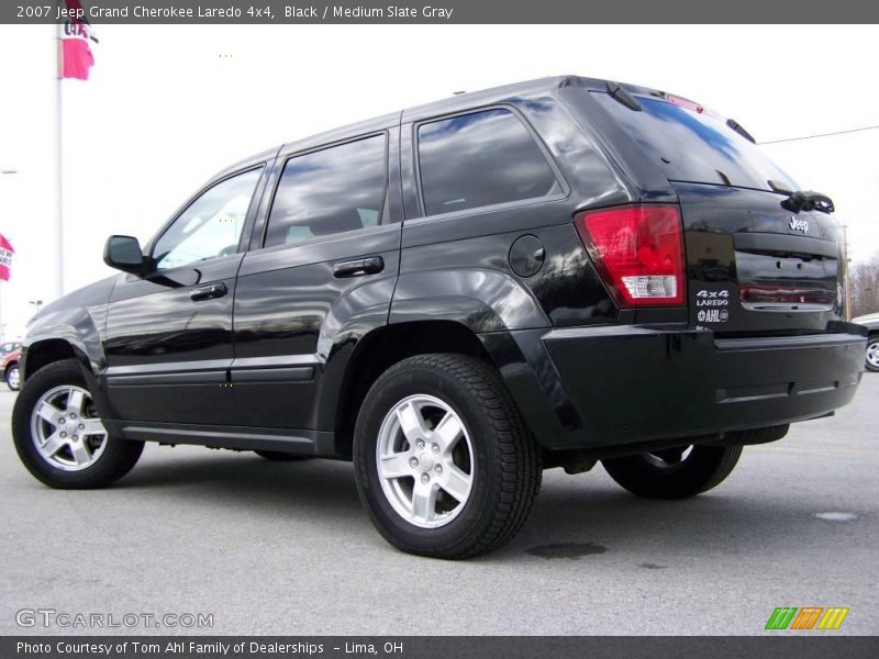 Black / Medium Slate Gray 2007 Jeep Grand Cherokee Laredo 4x4