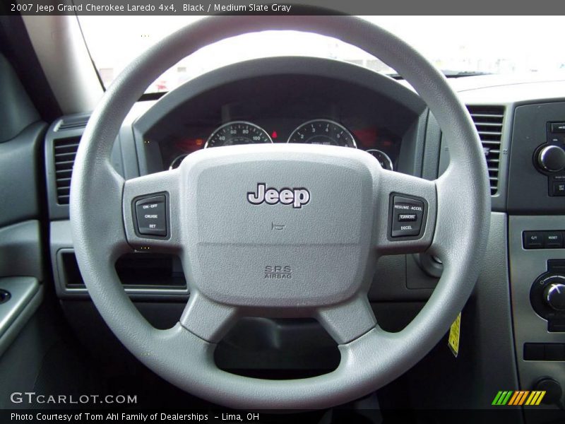 Black / Medium Slate Gray 2007 Jeep Grand Cherokee Laredo 4x4