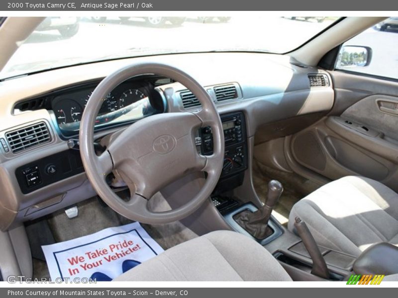 Antique Sage Pearl / Oak 2000 Toyota Camry CE