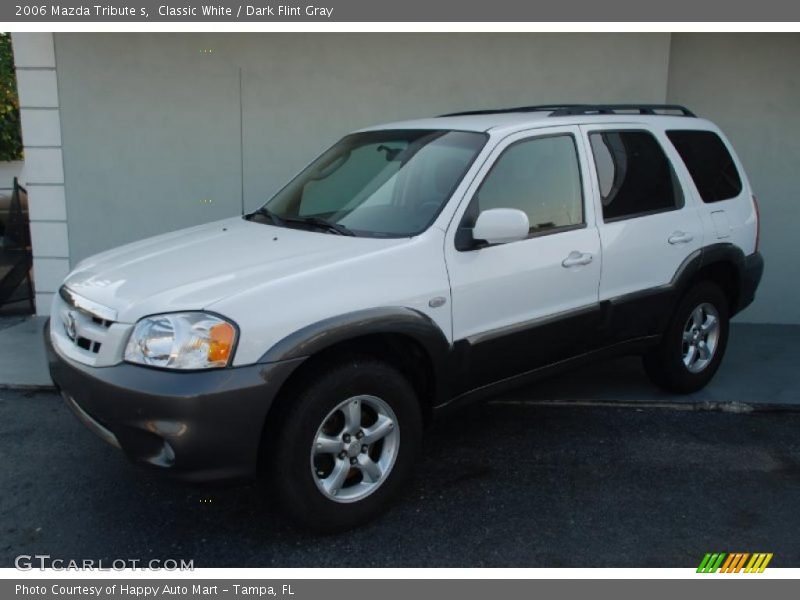 Classic White / Dark Flint Gray 2006 Mazda Tribute s