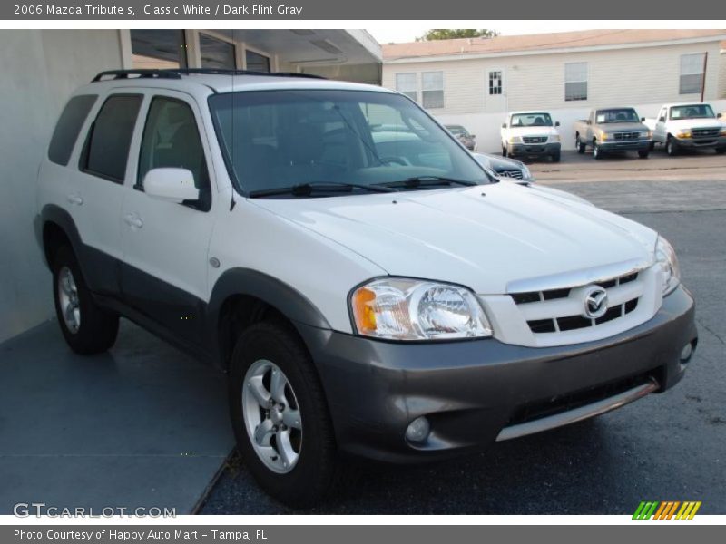 Classic White / Dark Flint Gray 2006 Mazda Tribute s