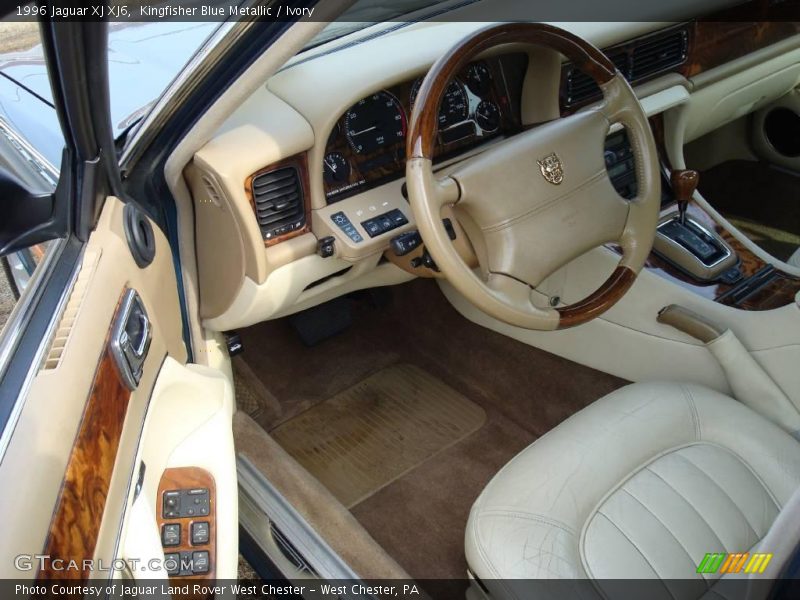 Kingfisher Blue Metallic / Ivory 1996 Jaguar XJ XJ6