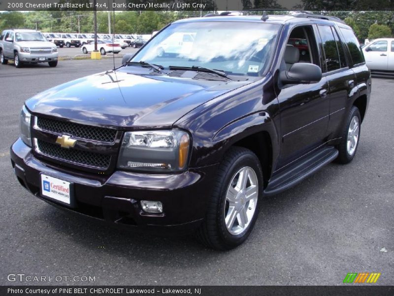 Dark Cherry Metallic / Light Gray 2008 Chevrolet TrailBlazer LT 4x4