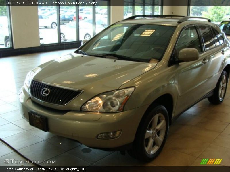 Bamboo Green Pearl / Ivory 2007 Lexus RX 350 AWD