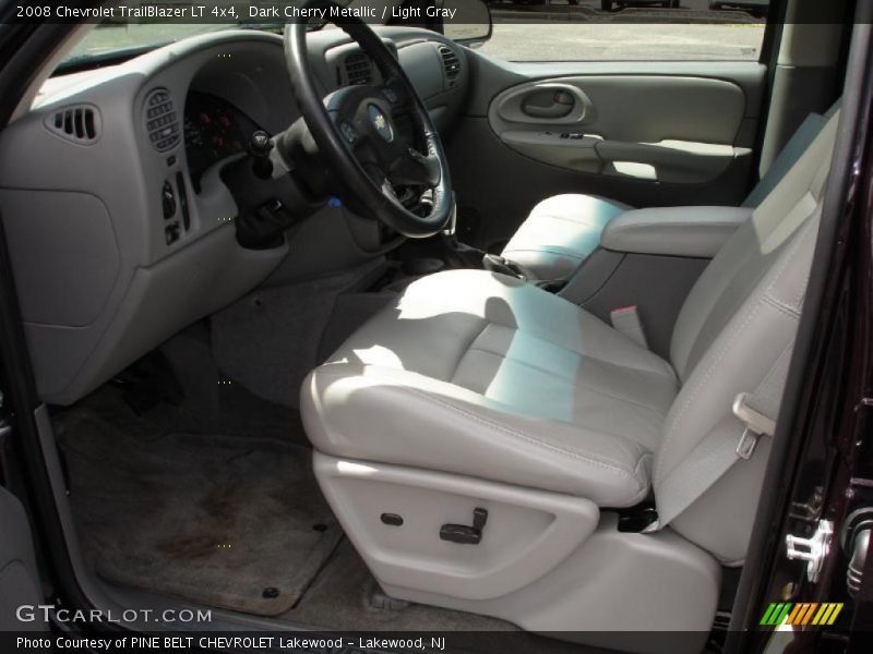 Dark Cherry Metallic / Light Gray 2008 Chevrolet TrailBlazer LT 4x4