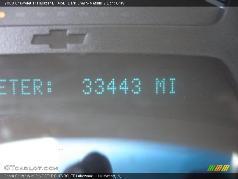 Dark Cherry Metallic / Light Gray 2008 Chevrolet TrailBlazer LT 4x4