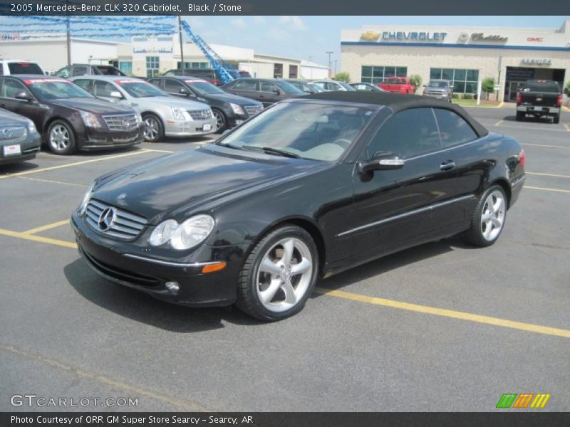 Black / Stone 2005 Mercedes-Benz CLK 320 Cabriolet