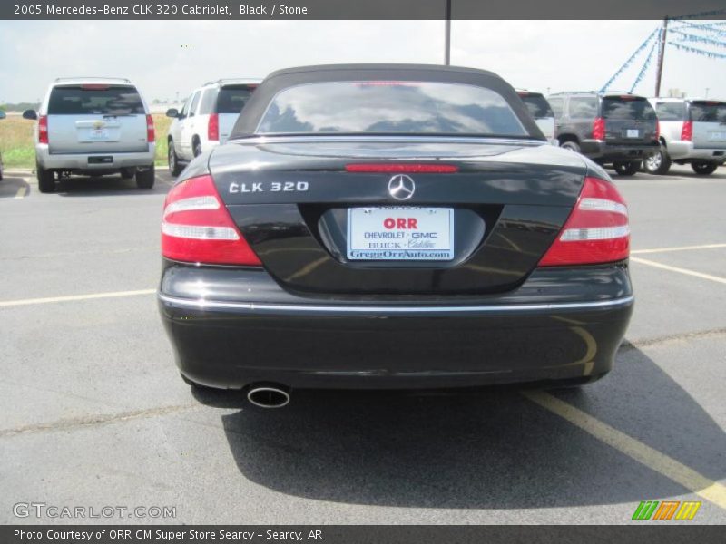 Black / Stone 2005 Mercedes-Benz CLK 320 Cabriolet