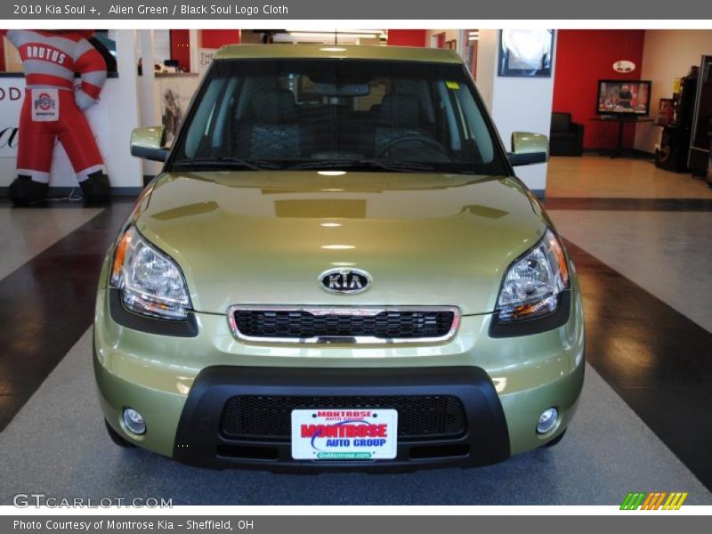 Alien Green / Black Soul Logo Cloth 2010 Kia Soul +