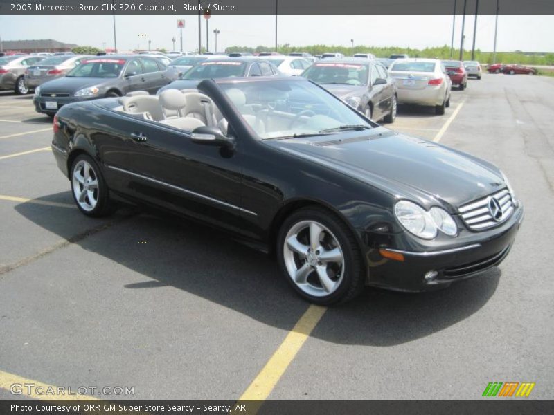 Black / Stone 2005 Mercedes-Benz CLK 320 Cabriolet