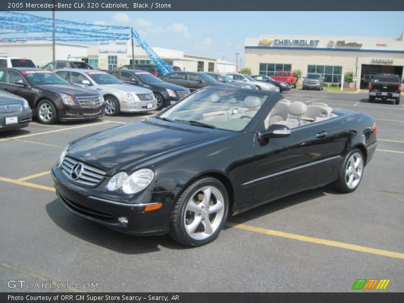 Black / Stone 2005 Mercedes-Benz CLK 320 Cabriolet