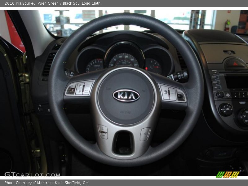 Alien Green / Black Soul Logo Cloth 2010 Kia Soul +