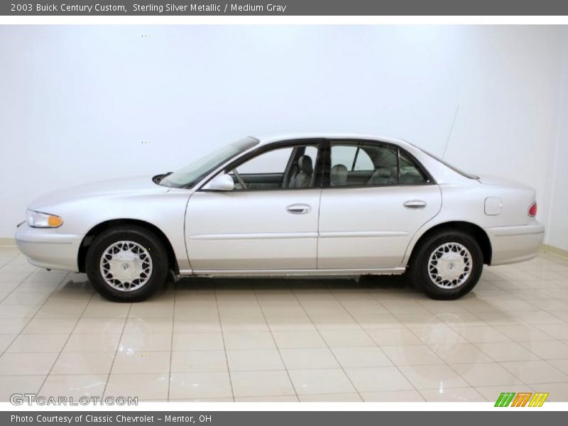 Sterling Silver Metallic / Medium Gray 2003 Buick Century Custom