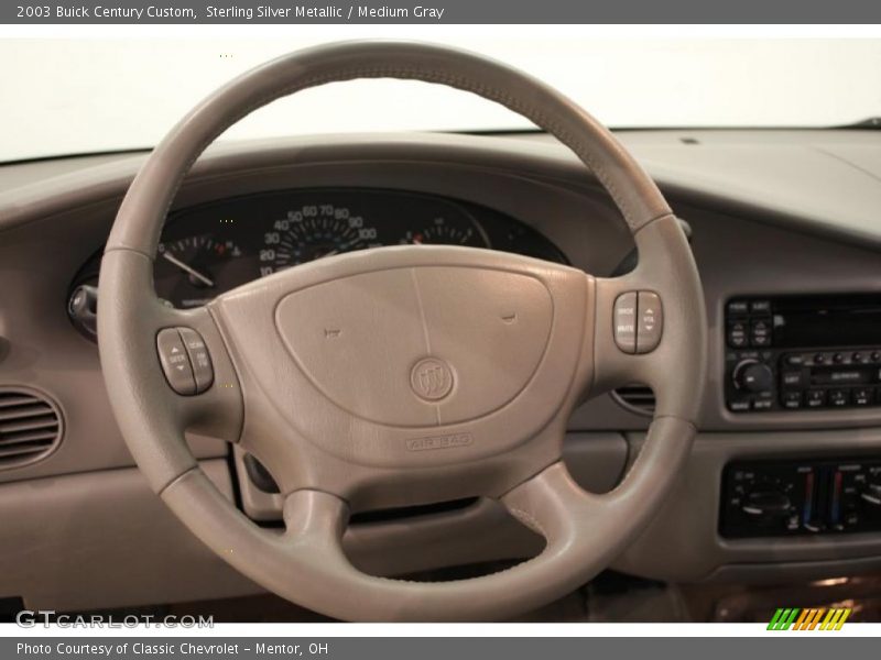 Sterling Silver Metallic / Medium Gray 2003 Buick Century Custom