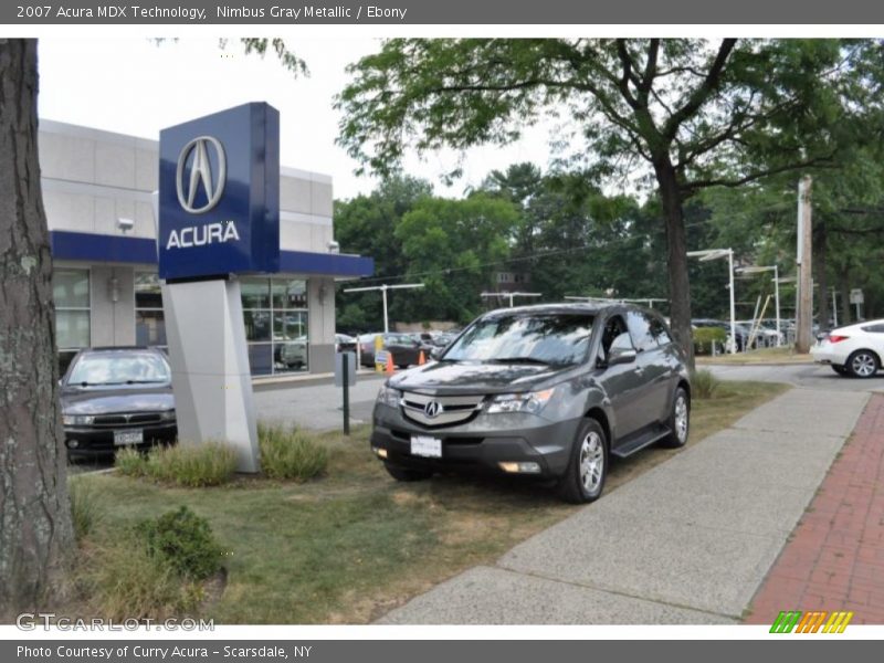 Nimbus Gray Metallic / Ebony 2007 Acura MDX Technology