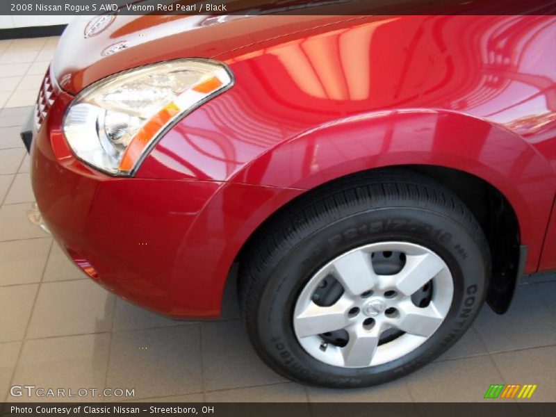 Venom Red Pearl / Black 2008 Nissan Rogue S AWD