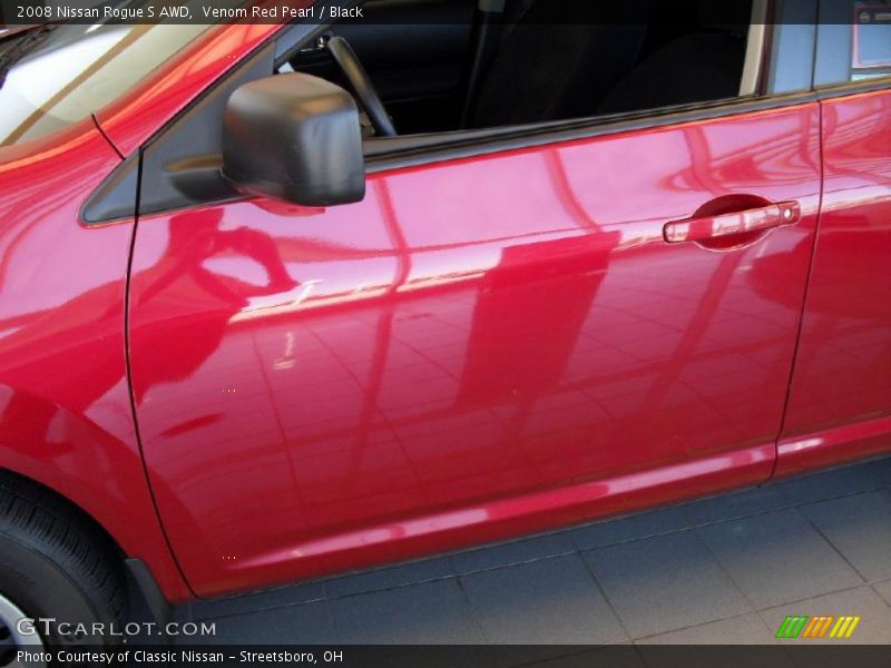 Venom Red Pearl / Black 2008 Nissan Rogue S AWD