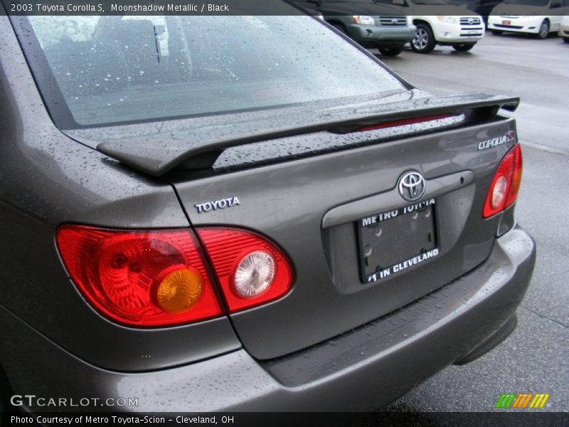 Moonshadow Metallic / Black 2003 Toyota Corolla S
