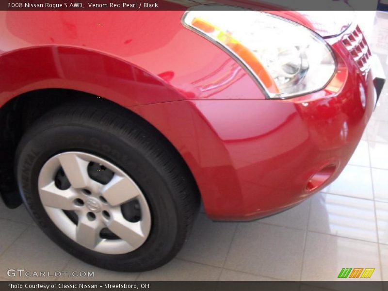 Venom Red Pearl / Black 2008 Nissan Rogue S AWD