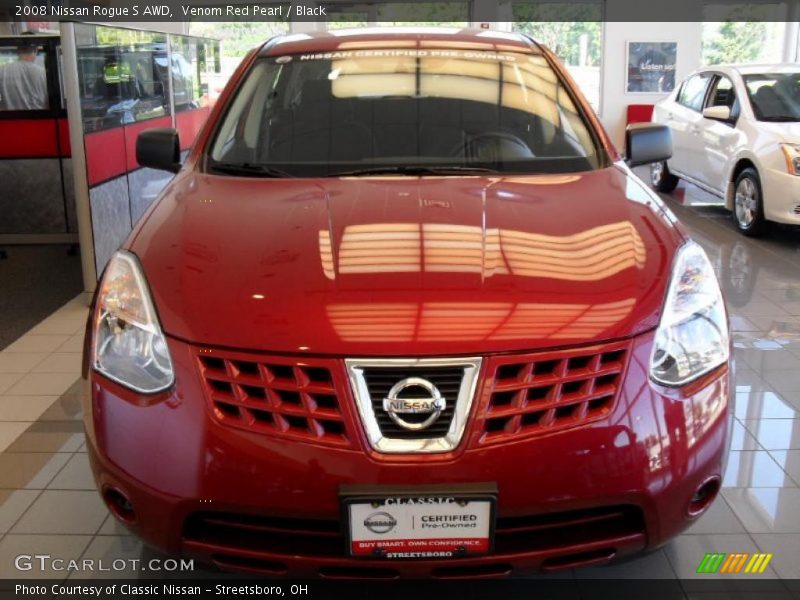 Venom Red Pearl / Black 2008 Nissan Rogue S AWD