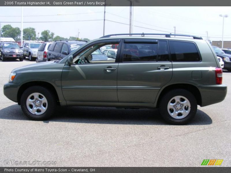 Oasis Green Pearl / Ivory Beige 2006 Toyota Highlander I4