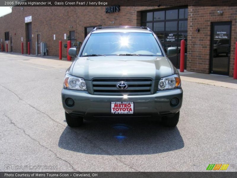 Oasis Green Pearl / Ivory Beige 2006 Toyota Highlander I4